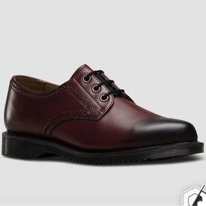 Dr. Martens Burgundy and Black Flats
